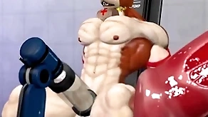 Furry Hercules milking