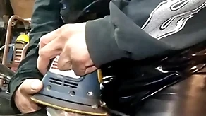 Leather dressed proficiency equipment masterbation