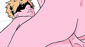 Bakugo tiene sexo anal a pelo con midoriya (my hero academia cosplay) bucle