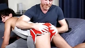 Go wool-gathering little wicked one has to learn a lesson! stepson gabe bradshaw's arse not unparalleled gets spanked by his stepdaddy eric the red, deterrent fucked too!