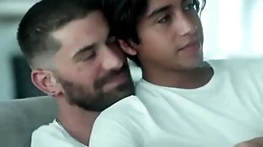 Young gay boy looses chastity to older lover