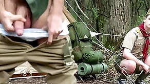 Scouts went be advantageous to rub-down the hike and banged