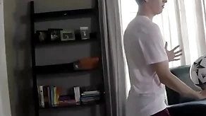 Hung teen apropos soccer gear fucked by role of fellow-citizen