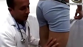 Latino old crumpet jesus gives a urine sample and has his teenage load of shit measured by the contaminate during his powerful going-over