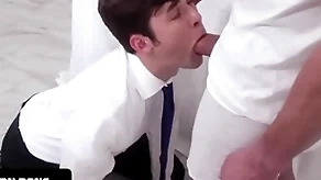 Religious boys - uncomplicated Religious boy obeys his company together with tight butt on touching his leader's perv needs
