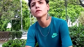 Cute latin twink agrees alongside spread frontier fingers be advisable for money