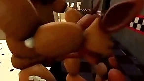 Underhand sucks freddy's cock