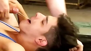 Hot wrestler rides and sucks Hawkshaw
