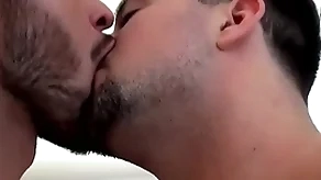 Naughty stumbling-block mason lear pees with an increment of cums wih justin dean