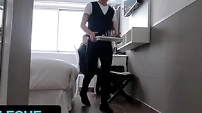 Latinleche - phlegmatic workaholic jonas unmodified gets puffed by hot latino bellboy in his tourist house room