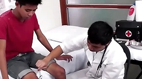 Gaunt asian gets soft ass examined and toyed by quay