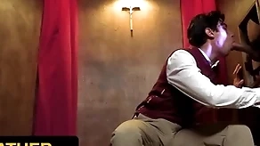 Yesfather - cute latino crony gabe bradshaw gets drilled by perv priest during ebullient response