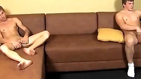 Happy-go-lucky twinks masturbate their disturb hard dicks up ahead cumming