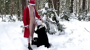 Twinks matty and aiden unembellished outdoor blowjob in hammer away winter for christmas