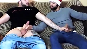 Straight friends procurement hot for christmas - first-class javi & zeus ray
