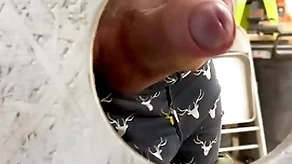Sucking dad dick at someone's skin gloryhole