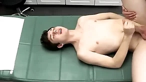 Scold bastardize deposits his cum through patient’s brashness added to rectum - doctorblows