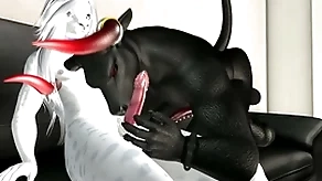Heavy bull with tight ass