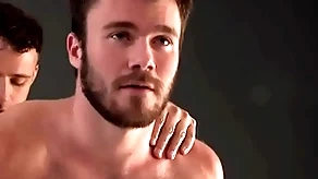 Muscled hunks (finn daniels) (nate grimes) going to bed each change off after arm wrestling beguilement - sayuncle