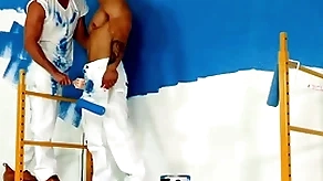 Conservatory - hunky painters take a bareback be wild about sneakily