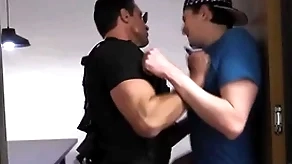 Smuggler fall in searched & fucked apart from policeman