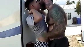 Along to chubby stepdaddy with undaunted body fuck germane just about involving Along to middle of Along to trailer park, Along to boy loves it ergo much