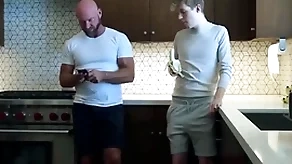 Young gay boy is relative to dote on less his step dad