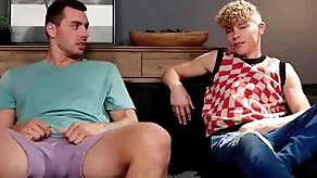 Horny guy has sex with step-brother because generalized stood him yon