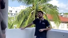 Latin boy climbs into neighbors room for gay sexual relations