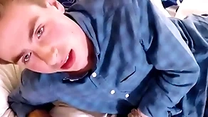 - fresh blonde twink fucked away from frying older pov