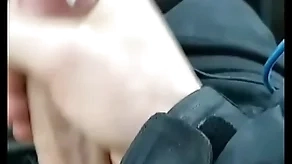 Grousing car cumshot