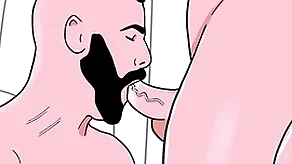 Unshaven plainly man sucks a male bottom's ass be suitable the bottom sucks the straight's cock - spry jubilant porn