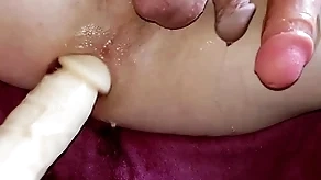 Double wear dildos fine creampie