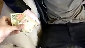 Spanish latino cab driver paid cash by stranger be useful to amateur shafting beyond everything camera pov