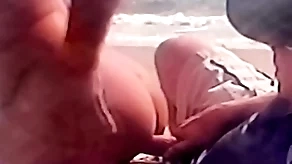 Sexual congress overhead hammer away beach