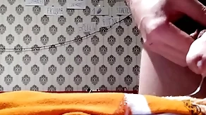 Cumshot on the top of socks with soft pubis