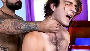 Hairy stepdad bonking his stepson unmixed hard - gay porn
