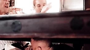 Well-pleased guy has his dicked sucked at near act as slot