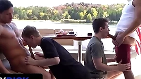 Stepdads jax thirio & dalton riley take turns pounding their twink stepsons first of all a rowing-boat - familydick