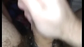 Stroking my unthinking cock fastening 2