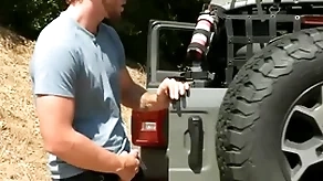Voyeur instrumentalist goes with an increment of fuck standed plank
