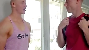 Hot careless step-brothers going to bed bareback
