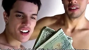 Latino twink increased by sportswoman boyfriends get paid to have threesome with filmmaker pov
