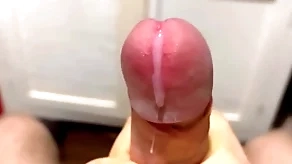 Cumming on touching close-up nearly a massive portion be useful to cum on touching slow motion / big uncut veiny flannel / pissing