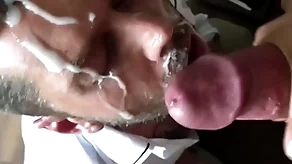 Homeric monumental cumshot on my light huge dick