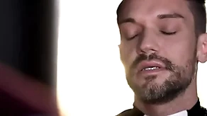 Widely applicable wretch (ryan jacobs) gets bosom christmas actual wean away from priest (dale kuda) - yesfather