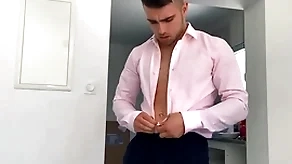 Euro radiate (thony) grey delivers a big load after lots be proper of edging with an increment of covers his abs with cum - sean cody