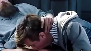 Familydick - nasty little twink sucks his old man's cock on touching a catch car in default