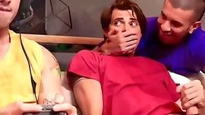 Hot guys fuck neighbouring gaming band together