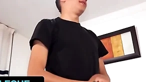 Latin leche - random camerawoman invites latino with reference to fat executed dick to be wild about young twink connected with his place